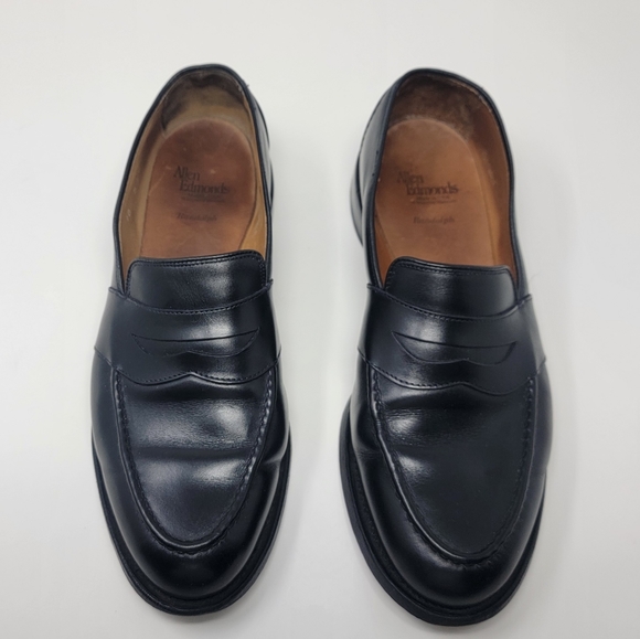 Allen Edmonds "RANDOLPH" Leather Penny Loafer Dress Shoes 10 D Black 4809 6438 - Picture 5 of 10